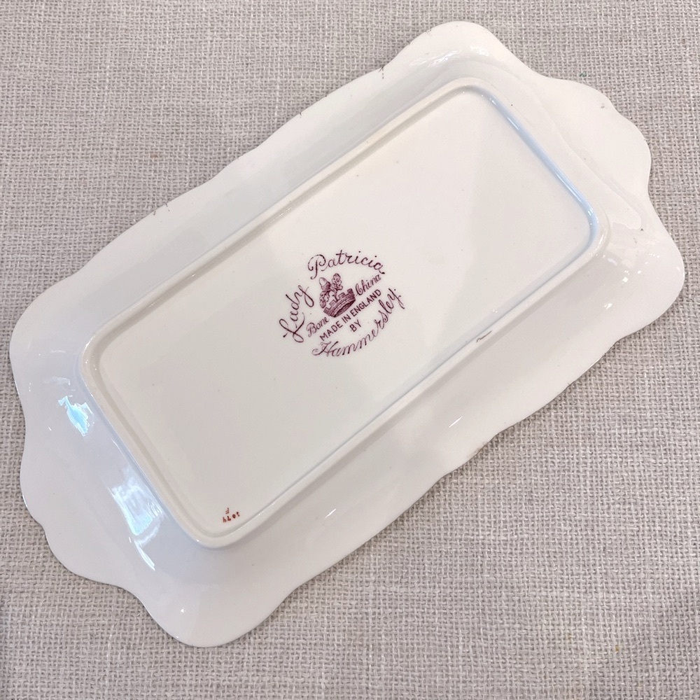 🤍Hammersley Lady Patricia Bone China Sandwich Tray - Picture 2 of 2